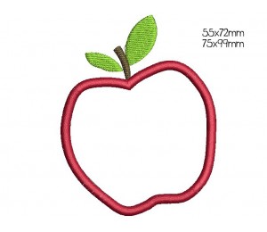 Stickdatei - Apfel Appli